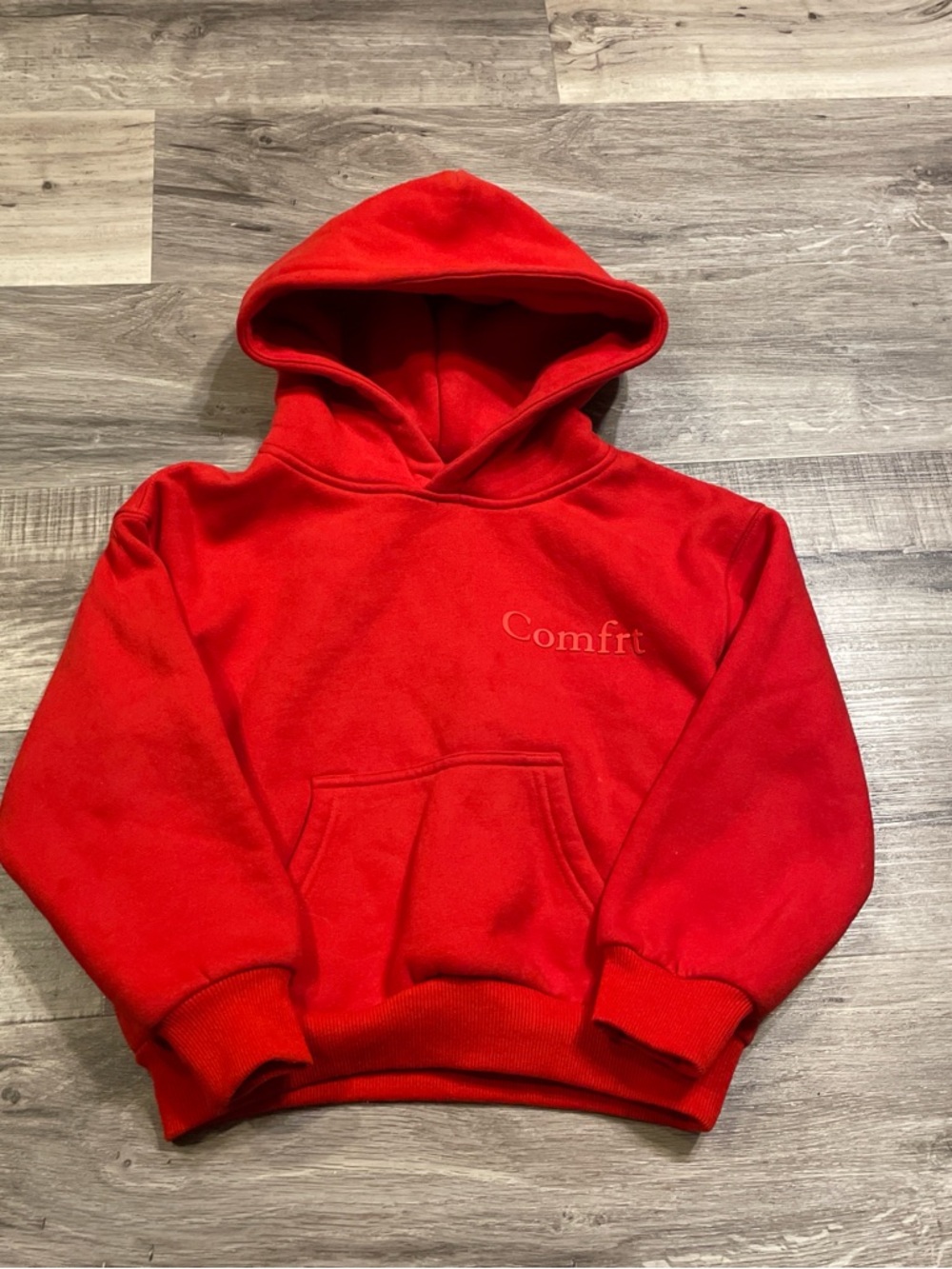 Comfrt Kids Red Hoodie Sweatshirt